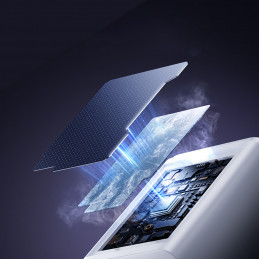 „Baseus EnerFill FE11“ 2 x USB-C / USB-A 100 W sieninis įkroviklis – baltas