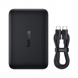„Baseus EnerFill FM11 Ultra-Mini 10000mAh 22.5W MagSafe“ suderinama išorinė baterija su „Baseus Simple USB-C 20V/ 3A“ 30...