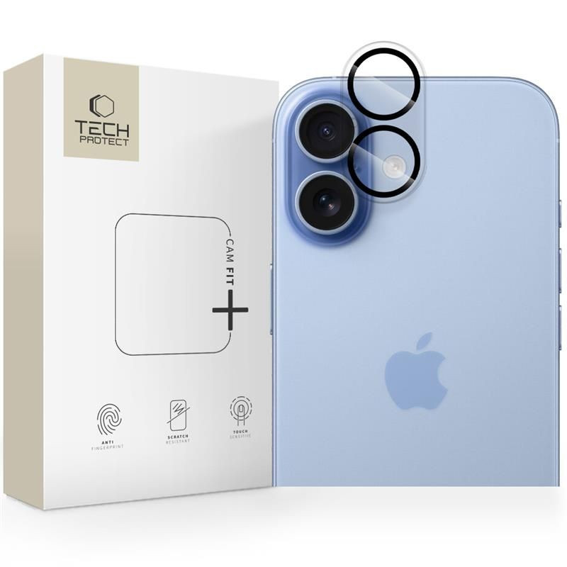 „Tech-Protect Cam Fit+“ kameros dėklas, skirtas „iPhone 17“ – skaidrus