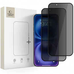 „Tech-Protect Glass Spy+“ 2 „iPhone 17 Air“ privatumo stiklų pakuotė