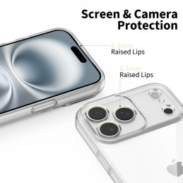 „Tech-Protect FlexAir“ dėklas, skirtas „iPhone 17 Pro“ – skaidrus