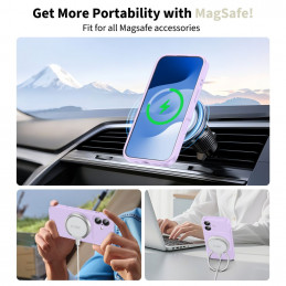„Tech-Protect“ silikoninis „MagSafe“ dėklas, skirtas „iPhone 17“ – violetinis