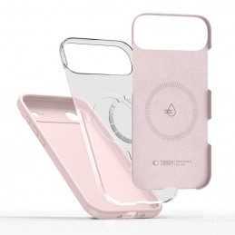 „Tech-Protect“ silikoninis „MagSafe“ dėklas, skirtas „iPhone 17 Air“ – rožinis
