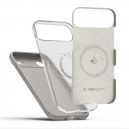 „Tech-Protect“ silikoninis „MagSafe“ dėklas, skirtas „iPhone 17 Air“ – pilkas