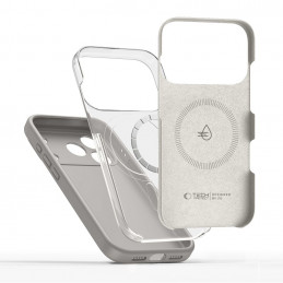 „Tech-Protect“ silikoninis „MagSafe“ dėklas, skirtas „iPhone 17 Pro Max“ – pilkas
