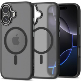 „Tech-Protect MagEdge MagSafe“ dėklas, skirtas „iPhone 17“ – matinės juodos spalvos