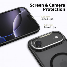 „Tech-Protect MagEdge MagSafe“ dėklas, skirtas „iPhone 17 Air“ – matinės juodos spalvos
