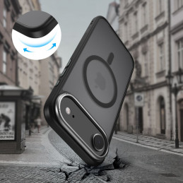 „Tech-Protect MagEdge MagSafe“ dėklas, skirtas „iPhone 17 Air“ – matinės juodos spalvos