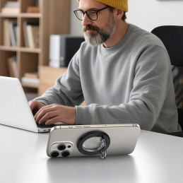 „Tech-Protect MMR600 Magsafe“ telefono žiedo laikiklis – juodas