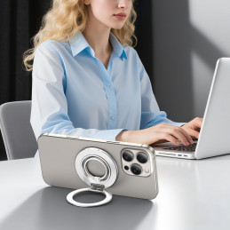 „Tech-Protect MMR600 Magsafe“ telefono žiedo laikiklis – sidabrinis