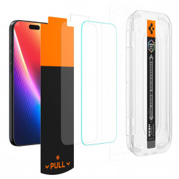 „Spigen Glas.TR EZ Fit Pro“ grūdinto stiklo apsauginis stiklas iPhone 17 Air telefonui – skaidrus