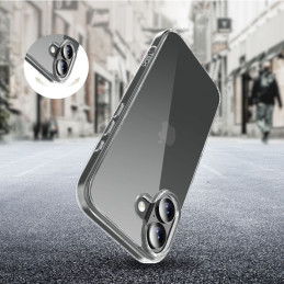 „Tech-Protect FlexAir“ hibridinis dėklas, skirtas „iPhone 17“ – skaidrus