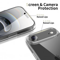 „Tech-Protect FlexAir“ hibridinis dėklas, skirtas „iPhone 17 Air“ – skaidrus
