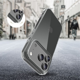 „Tech-Protect FlexAir“ hibridinis dėklas, skirtas „iPhone 17 Pro“ – skaidrus