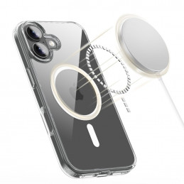 „Tech-Protect FlexAir Hybrid MagSafe“ dėklas, skirtas „iPhone 17“ – skaidrus