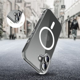 „Tech-Protect FlexAir Hybrid MagSafe“ dėklas, skirtas „iPhone 17“ – skaidrus