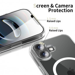 „Tech-Protect FlexAir Hybrid MagSafe“ dėklas, skirtas „iPhone 17“ – skaidrus