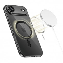„Tech-Protect MagFlex MagSafe“ dėklas, skirtas „iPhone 17 Air“ – skaidriai juodas