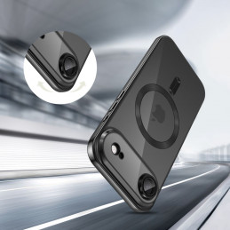 „Tech-Protect MagFlex MagSafe“ dėklas, skirtas „iPhone 17 Air“ – skaidriai juodas