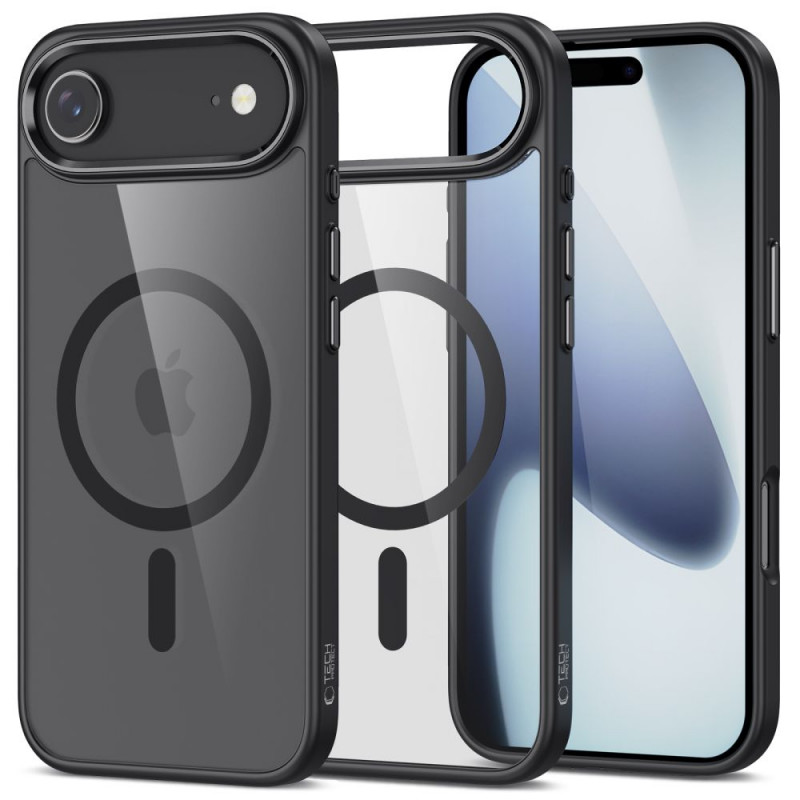 „Tech-Protect MagFlex MagSafe“ dėklas, skirtas „iPhone 17 Air“ – skaidriai juodas