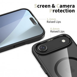 „Tech-Protect MagFlex MagSafe“ dėklas, skirtas „iPhone 17 Air“ – skaidriai juodas