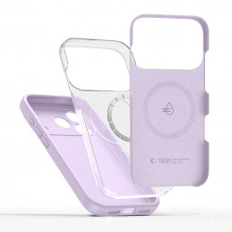 „Tech-Protect“ silikoninis „MagSafe“ dėklas, skirtas „iPhone 17 Pro Max“ – violetinis