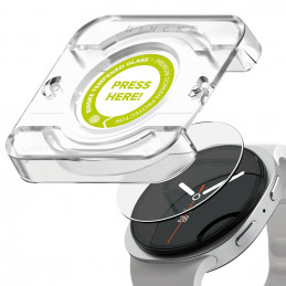 „Ringke“ grūdinto stiklo „Pro“ 2 vnt. pakuotė, skirta „Samsung Galaxy Watch 8“ 44 mm laikrodžiui – skaidrus