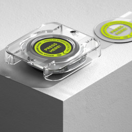 „Ringke“ grūdinto stiklo „Pro“ 2 vnt. pakuotė, skirta „Samsung Galaxy Watch 8“ 44 mm laikrodžiui – skaidrus