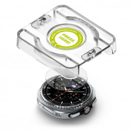 „Ringke“ grūdinto stiklo „Pro“ 2 vnt. pakuotė, skirta „Samsung Galaxy Watch 8“ 46 mm laikrodžiui – skaidrus