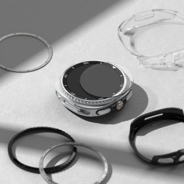 „Ringke“ grūdinto stiklo „Pro“ 2 vnt. pakuotė, skirta „Samsung Galaxy Watch 8“ 46 mm laikrodžiui – skaidrus