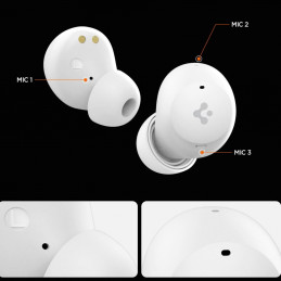 „Spigen SA2401 ANC Pro“ belaidės ausinės – baltos