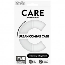 „CARE by PanzerGlass“ flagmaninis „Urban Combat“ dėklas, skirtas „Samsung Galaxy Z Fold 7“ – skaidrus