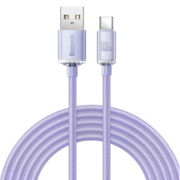 „Baseus Crystal Shine“ serijos kabelis USB laidas greitam įkrovimui ir duomenų perdavimui USB A tipas – C tipo USB 100W ...