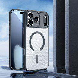 „Dux Ducis AIMO Mag“ dėklas, skirtas „iPhone 17 Pro Max“, suderinamas su „MagSafe“ – juodas