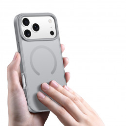 „Dux Ducis Yind“ „iPhone 17 Pro“ dėklas, suderinamas su „MagSafe“ – pilkas