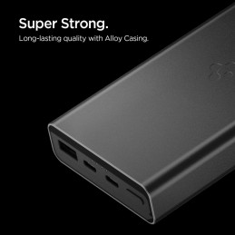 „Spigen EA3020“ 20000mAh 30W išorinė baterija – juoda