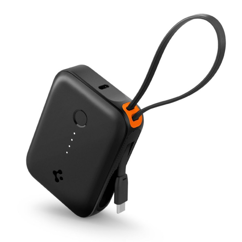 „Spigen Essential EA3010BT“ 10000 mAh 30W išorinė baterija – juoda