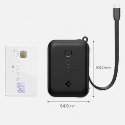 „Spigen Essential EA3010BT“ 10000 mAh 30W išorinė baterija – juoda