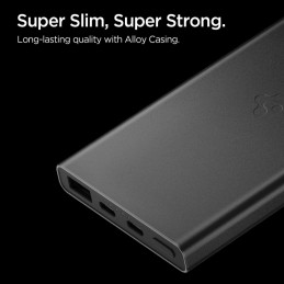 „Spigen Essential EA2210“ išorinė baterija, 10000 mAh, 22,5 W, juoda
