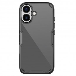 „Nillkin Nature TPU Pro“ dėklas, skirtas „iPhone 17“ – permatomas juodas