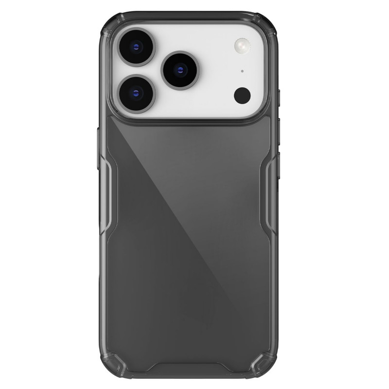 „Nillkin Nature TPU Pro“ dėklas, skirtas „iPhone 17 Pro“ – permatomas juodas