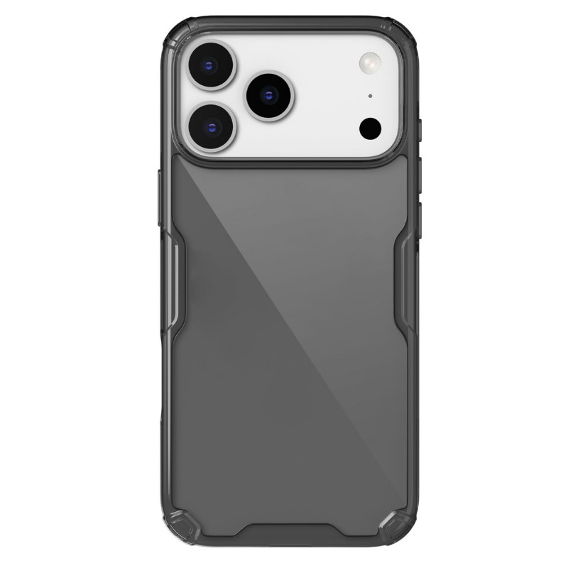 „Nillkin Nature TPU Pro“ dėklas, skirtas „iPhone 17 Pro Max“ – permatomas juodas