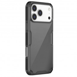 „Nillkin Nature TPU Pro“ dėklas, skirtas „iPhone 17 Pro Max“ – permatomas juodas
