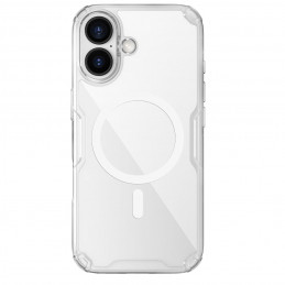 „Nillkin Nature TPU Pro“ magnetinis dėklas, suderinamas su „MagSafe“, skirtas „iPhone 17“ – skaidrus