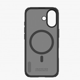 „Nillkin Super Frosted Shield Pro“ magnetinis dėklas, suderinamas su „MagSafe“, skirtas „iPhone 17“ – permatomas juodas
