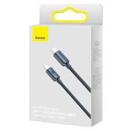 Baseus CAJY000701 USB-C – USB-C PD laidas 100W 5A 480Mb/ s 2m – juodas
