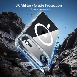 ESR Classic Hybrid MagSafe + grūdinto stiklo komplektas, skirtas iPhone 17 Air – skaidrus