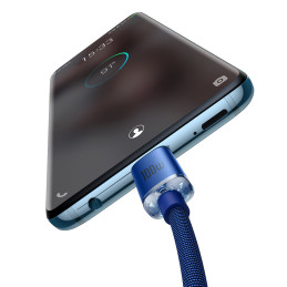 Baseus CAJY000703 USB-C – USB-C PD laidas 100W 480Mb/ s 2m – mėlynas