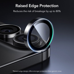 ESR „Armorite“ kameros dėklas, skirtas „iPhone 16 / 16 Plus / 17“ – juodas