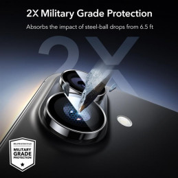 ESR „Armorite“ kameros dėklas, skirtas „iPhone 16 / 16 Plus / 17“ – juodas